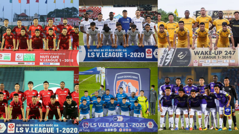 Các đội bóng chuyên nghiệp từ Cúp V-League